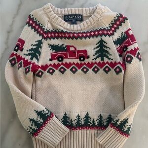 Kiel James Patrick Kids Sweater - Cream, Red, Green